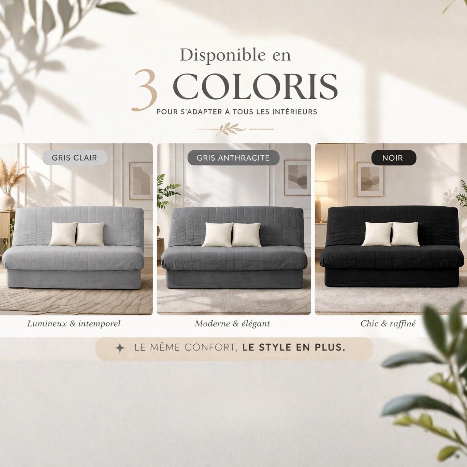 Promo Linge Draps Housse clic-clac matelassée anthracite