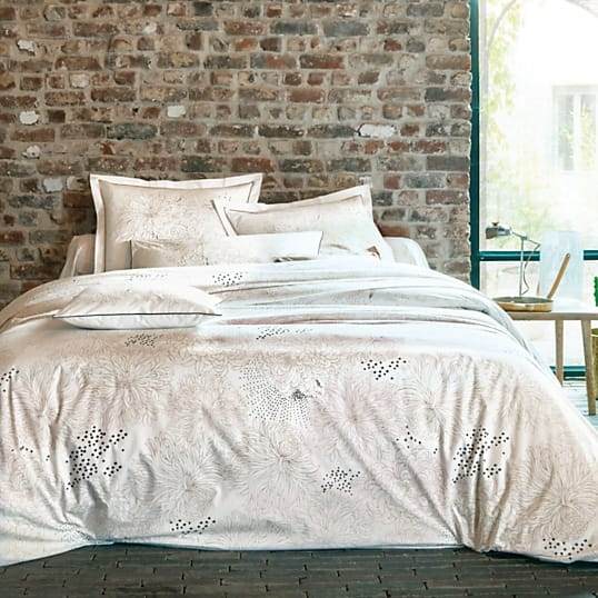 Lingorama Galaxie housse de couette 140x200 safran percale coton