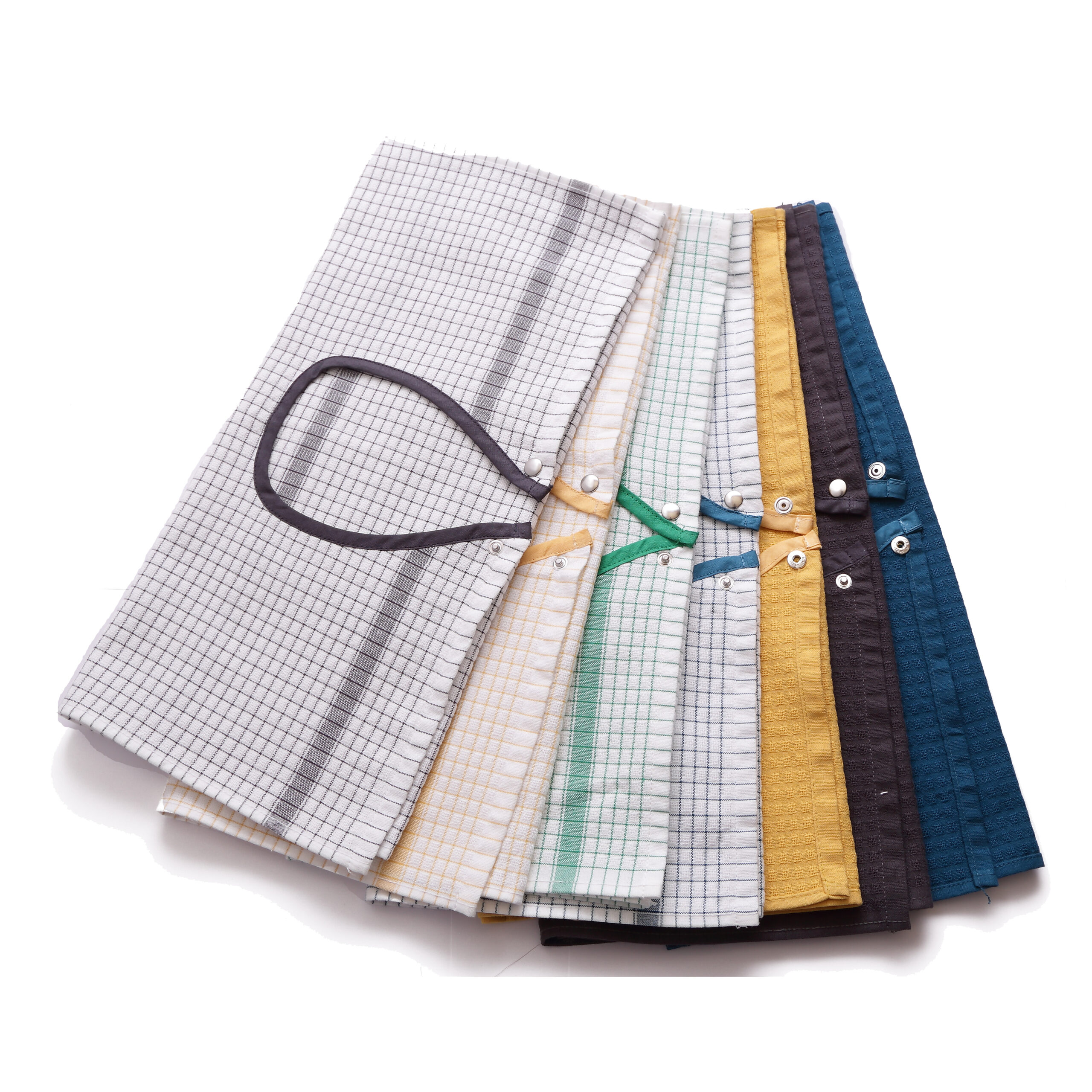 Gaufrex Bavoir adulte carreaux pur coton 50x80