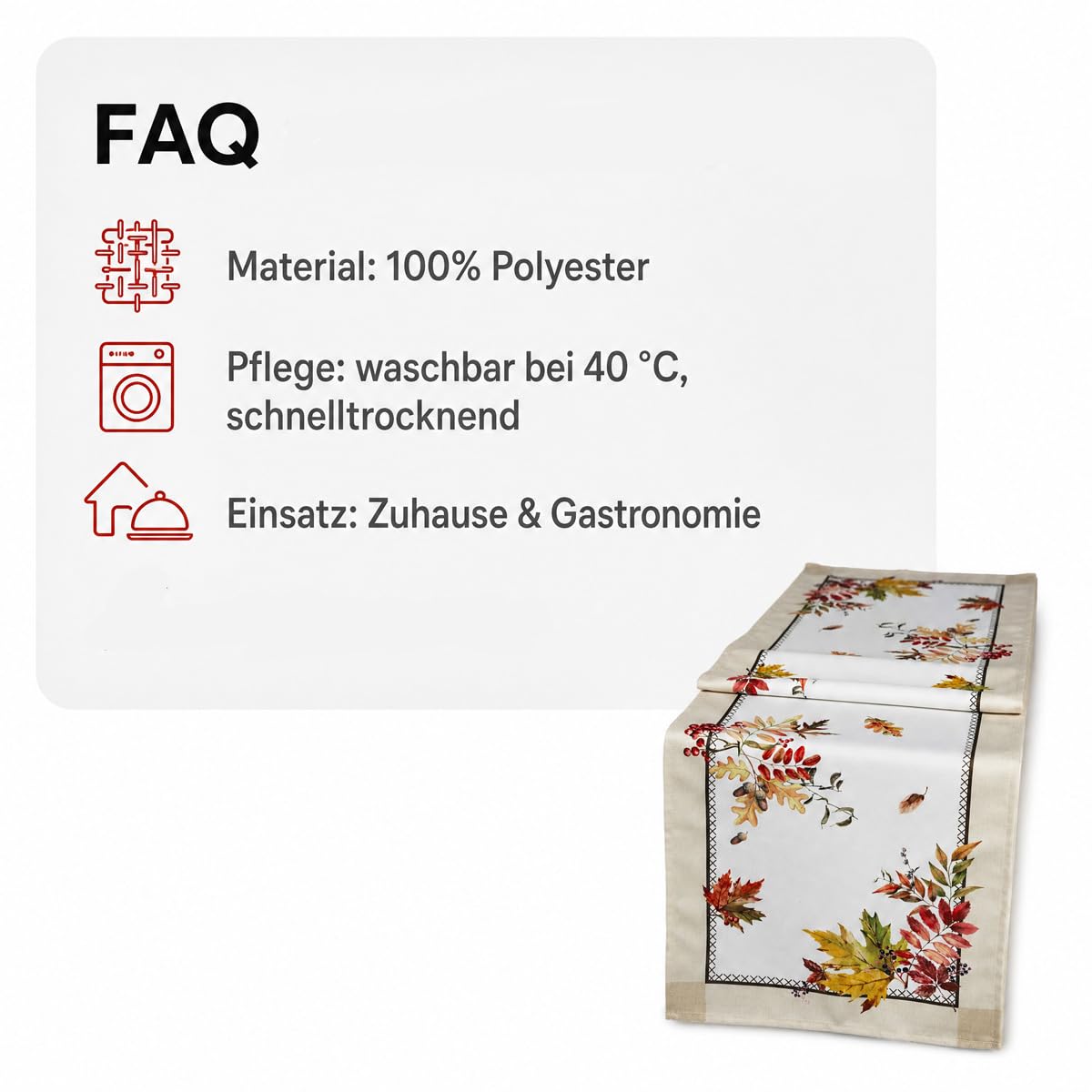 TEXPOT Tischläufer chemin table automne 40x90
