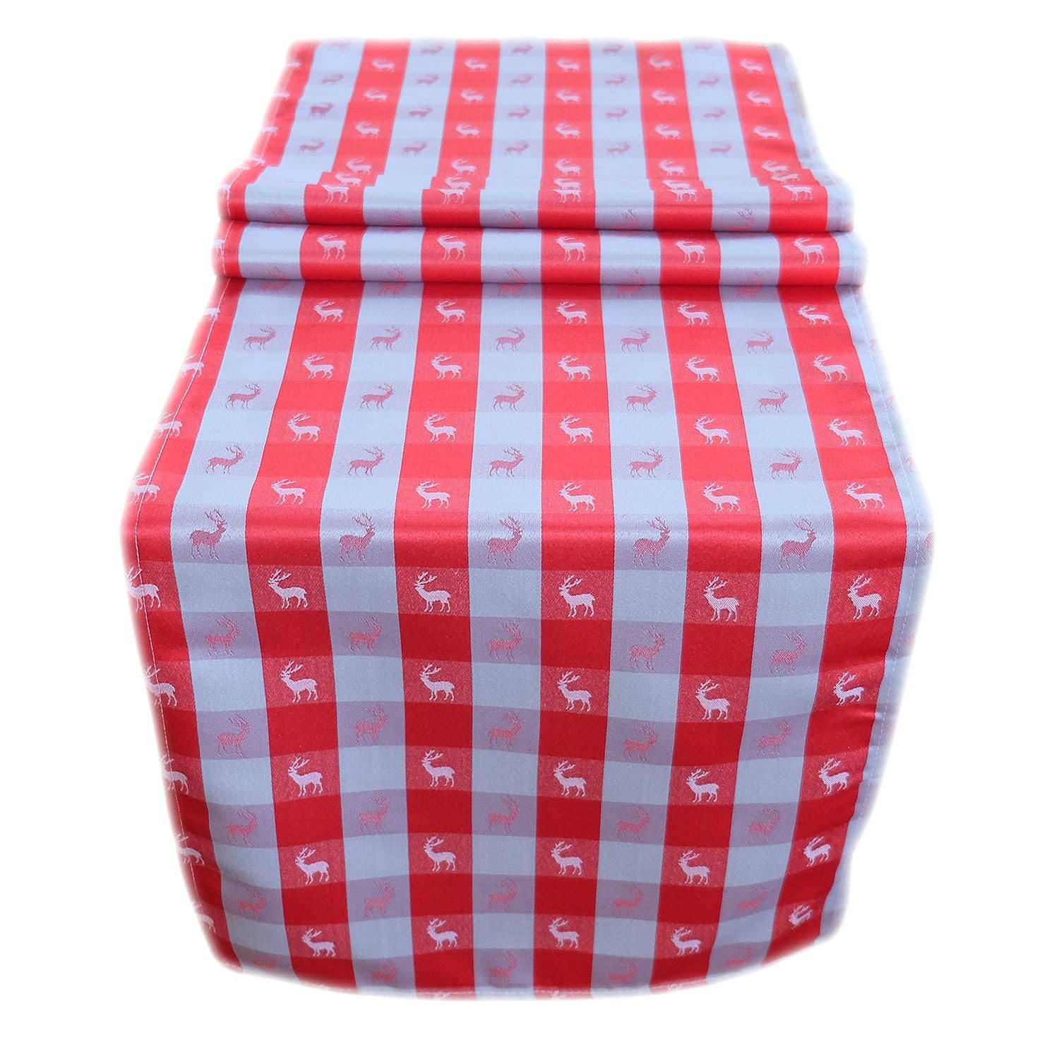 TEXPOT Tischdecken nappe 110x110 cerf rouge polyester