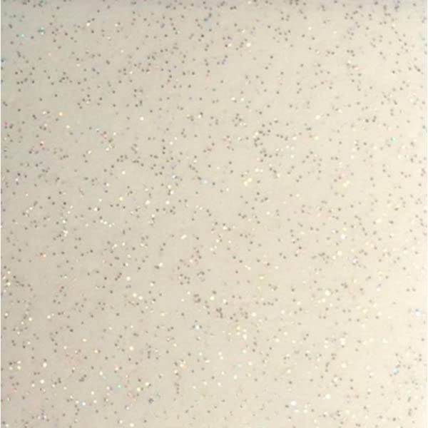 Promo Linge Sous-nappe Bulgomme Paillettes Blanc 140x100