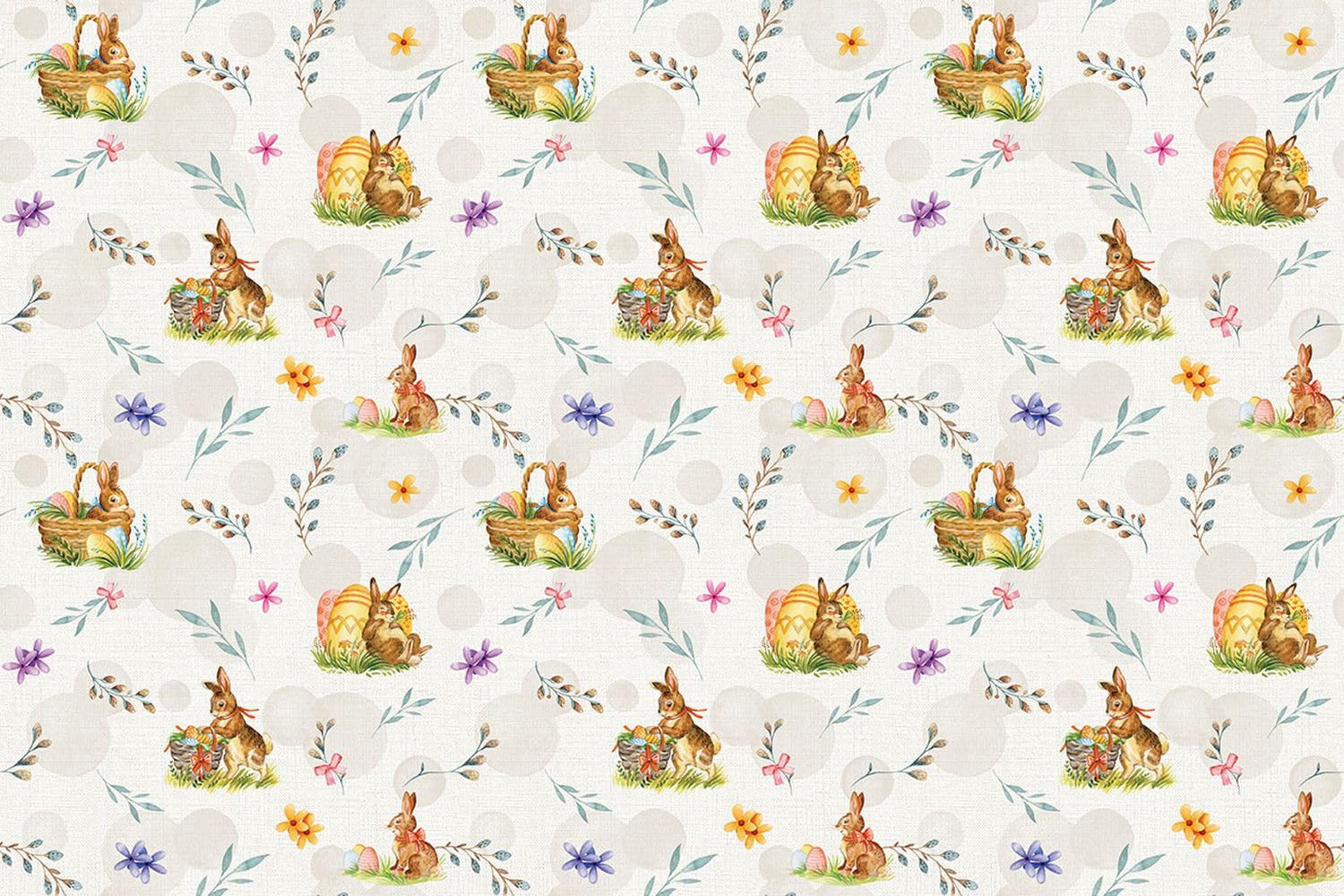 TEXPOT Gartentischdecken Pâques toile cirée 340x140 cm PVC