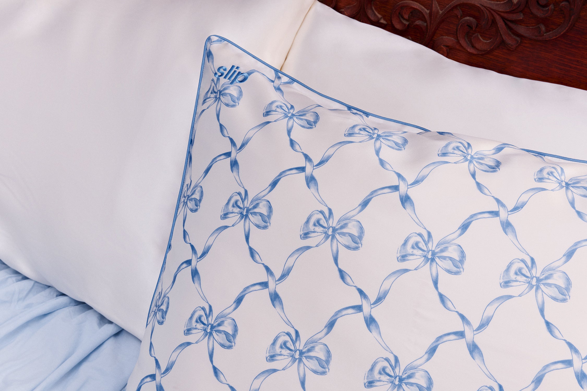 Slip Bowie Queen Zippered taie d'oreiller soie 51x76