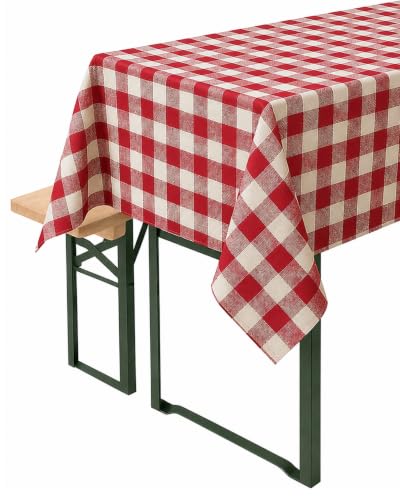TEXPOT Tischdecken Nappe à carreaux 110x110 coton chilli