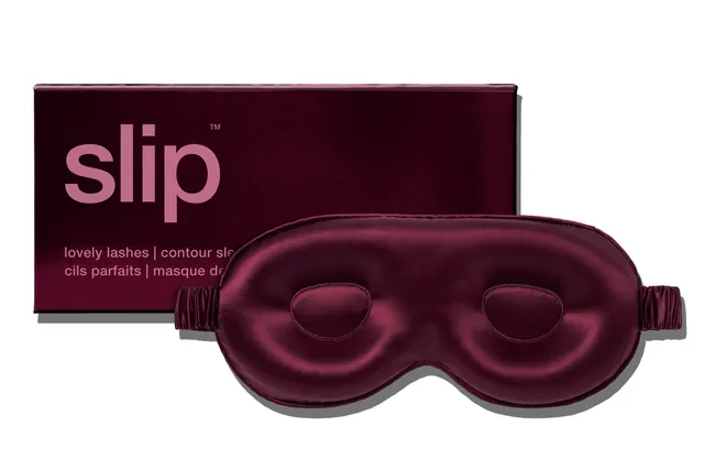 Slip Contour Sleep Mask masque de nuit soie Crimson rouge