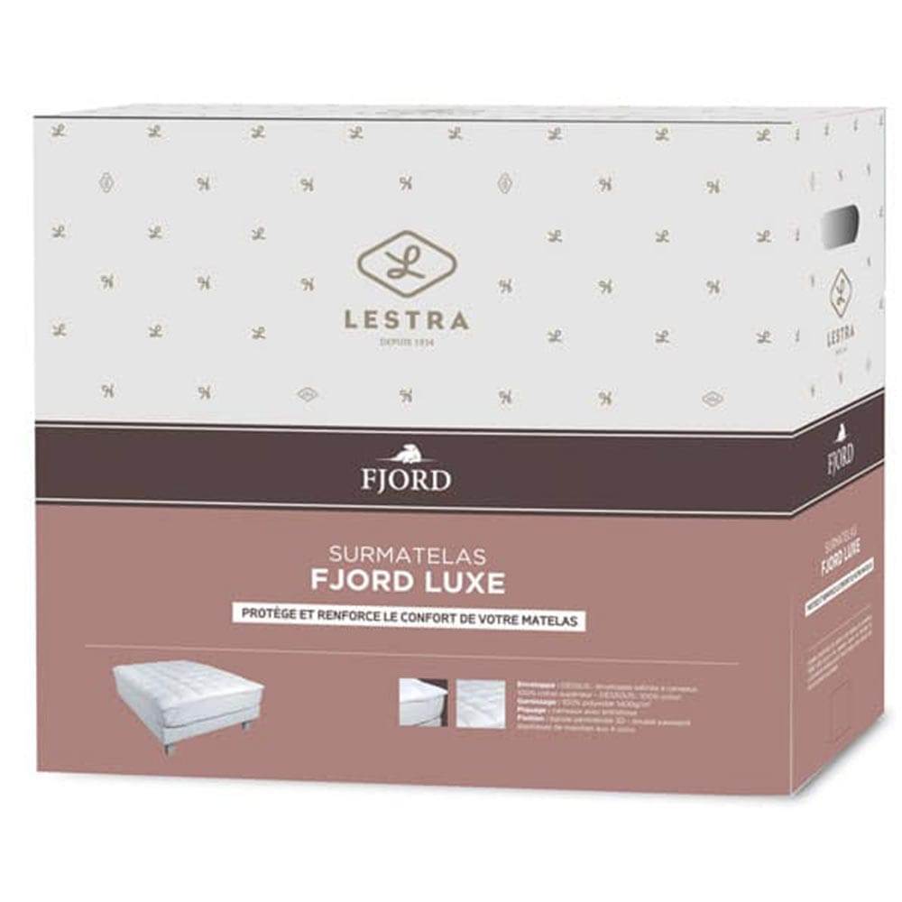 Lestra Fjord Surmatelas Microduv 1400g 140x190 Luxe