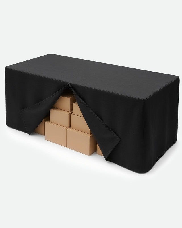 Utopia Bedding Table Linen Nappe Houssée 30x72 Noir Lot 2 polyester