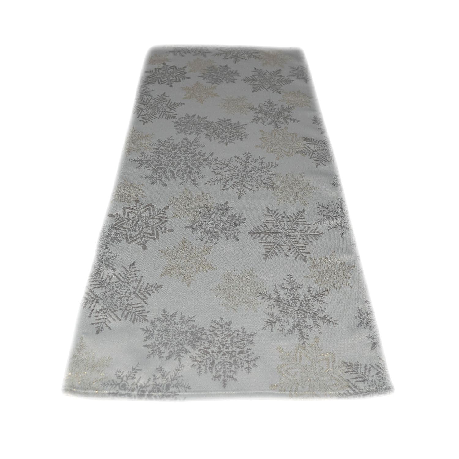 TEXPOT Tischläufer flocons dorés chemin table 90x40 cm Noël