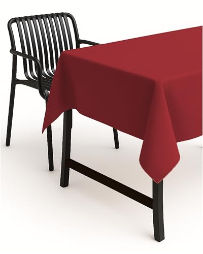 TEXPOT Gartentischdecken nappe 110x160 cm rouge anti-taches