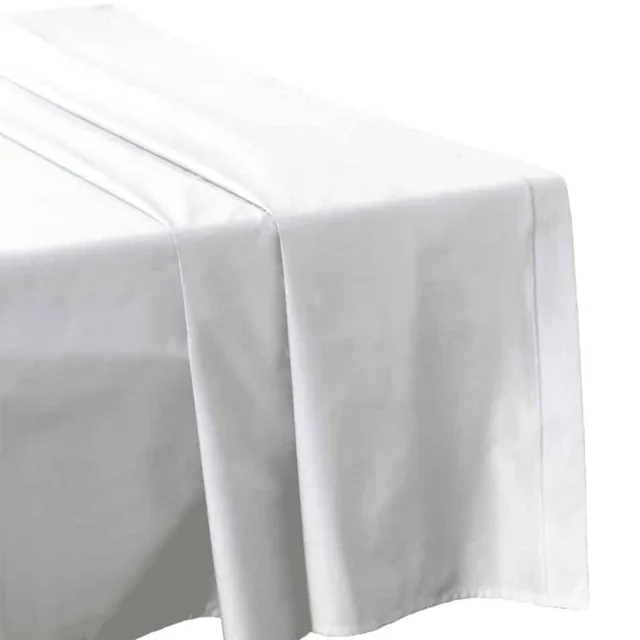 Lingorama drap plat 180x290 uni percale coton 80 fils