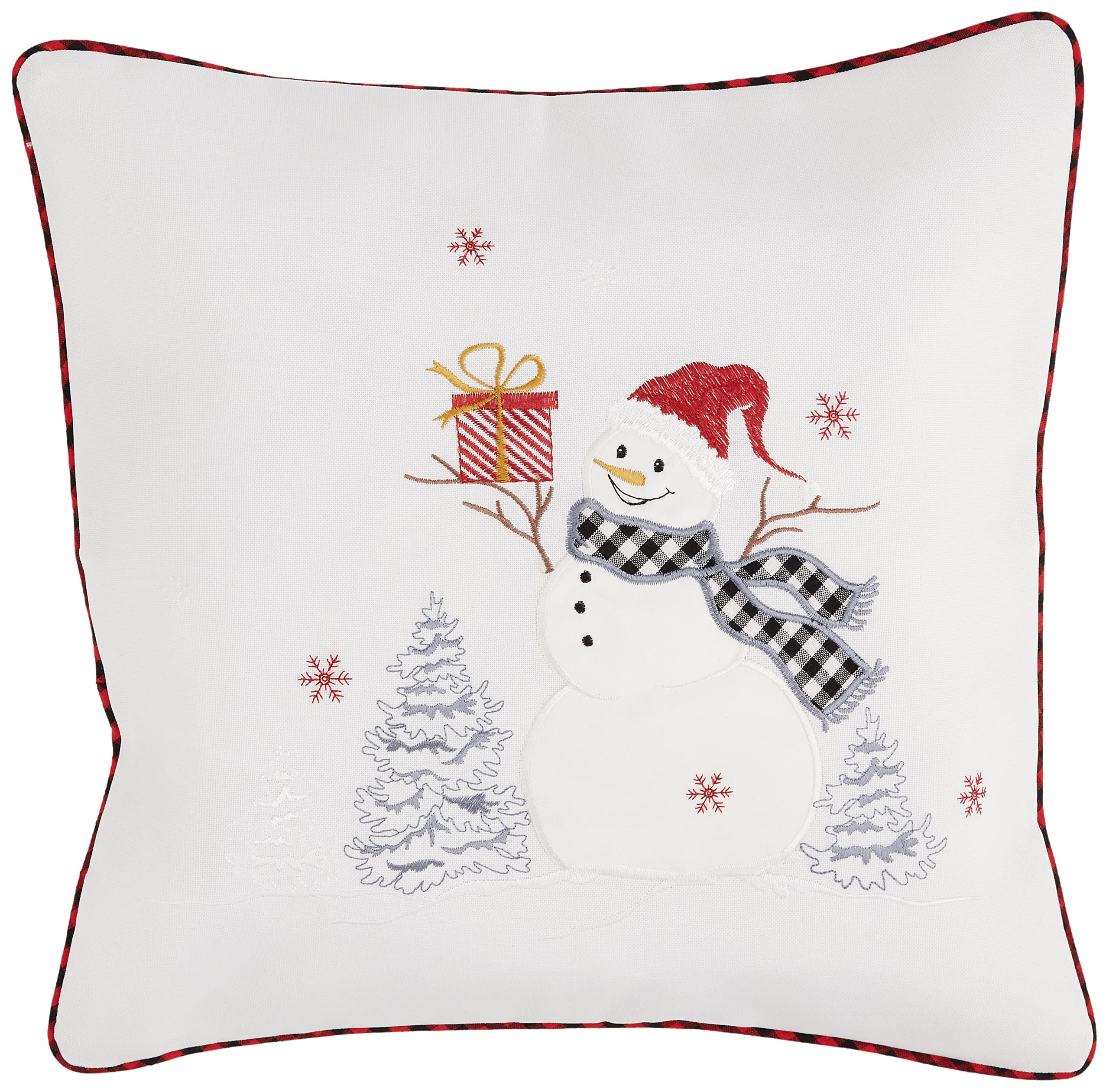 TEXPOT Tischläufer housse de coussin Noël écru 40x40 cm