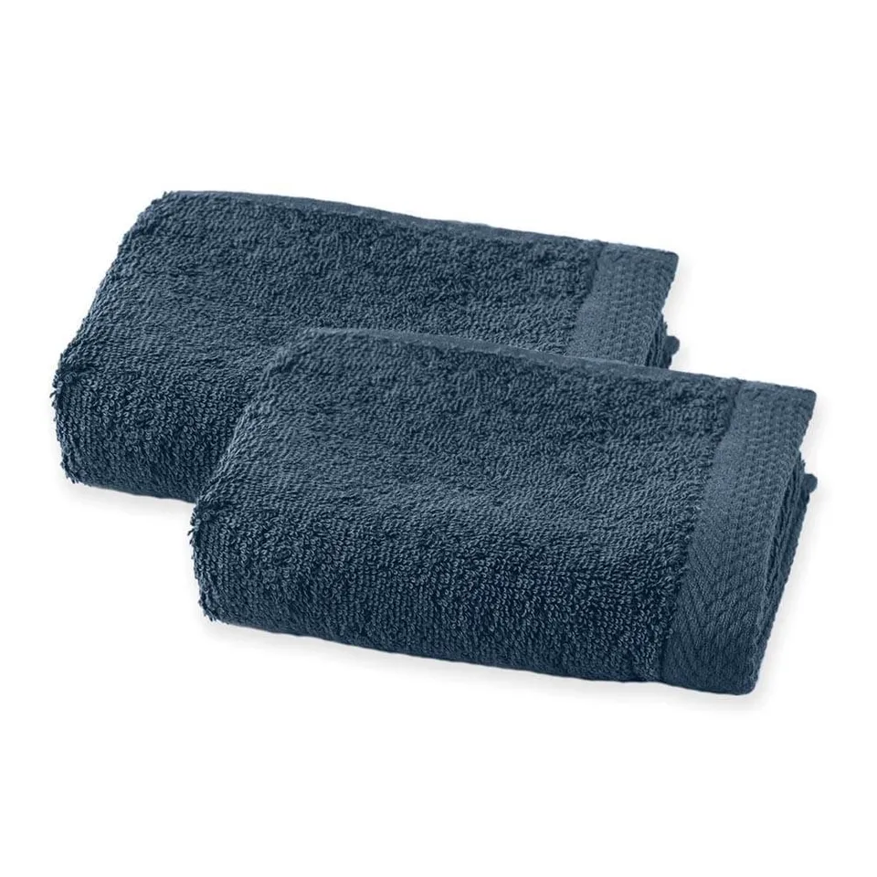 Lingorama Serviette invité 30x50 éponge coton 600 g lot de 2