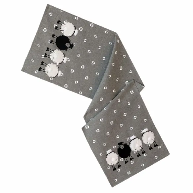 TEXPOT Tischläufer chemin de table 40x140 mouton Pâques