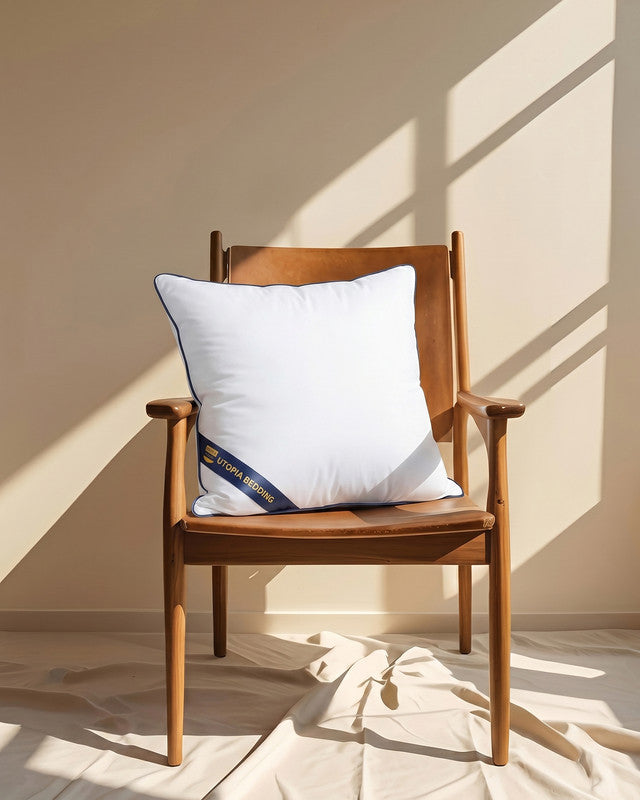 Utopia Bedding Pillows Insert Coussin 18x18 Blanc Lot 2 polyester