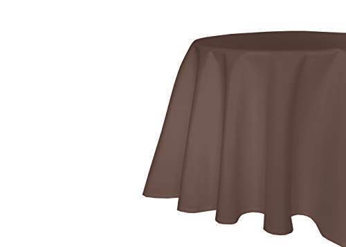 Texpot Gartentischdecken nappe ronde lin marron Ø 140 cm