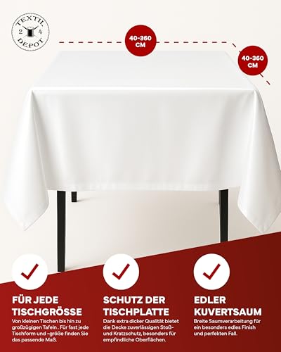 TEXPOT Gartentischdecken nappe jardin lin 130x220 vert clair