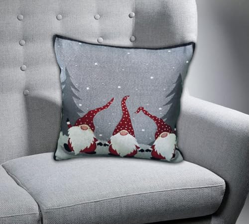 Texpot Kissenhüllen housse coussin 40x40 cm lutin sapin