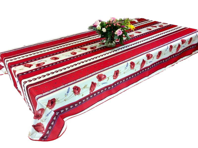 Promo Linge Castelanne nappe rectangulaire 240x150cm anti-tâches