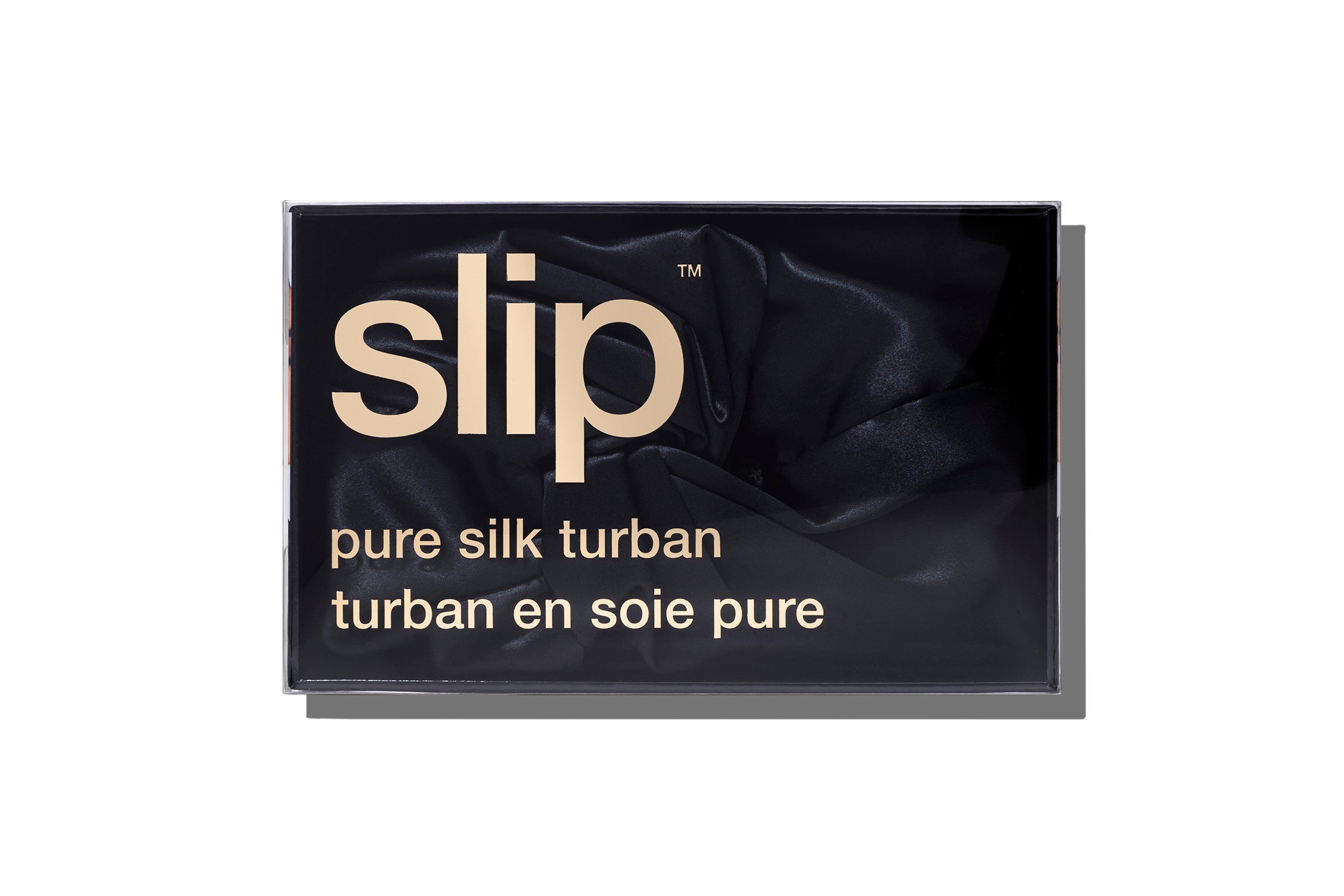 Slip Turban bonnet soie Noir doublé slipsilk