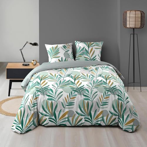 Promo Linge Louna parure de lit 220x240 cm microfibre imprimée
