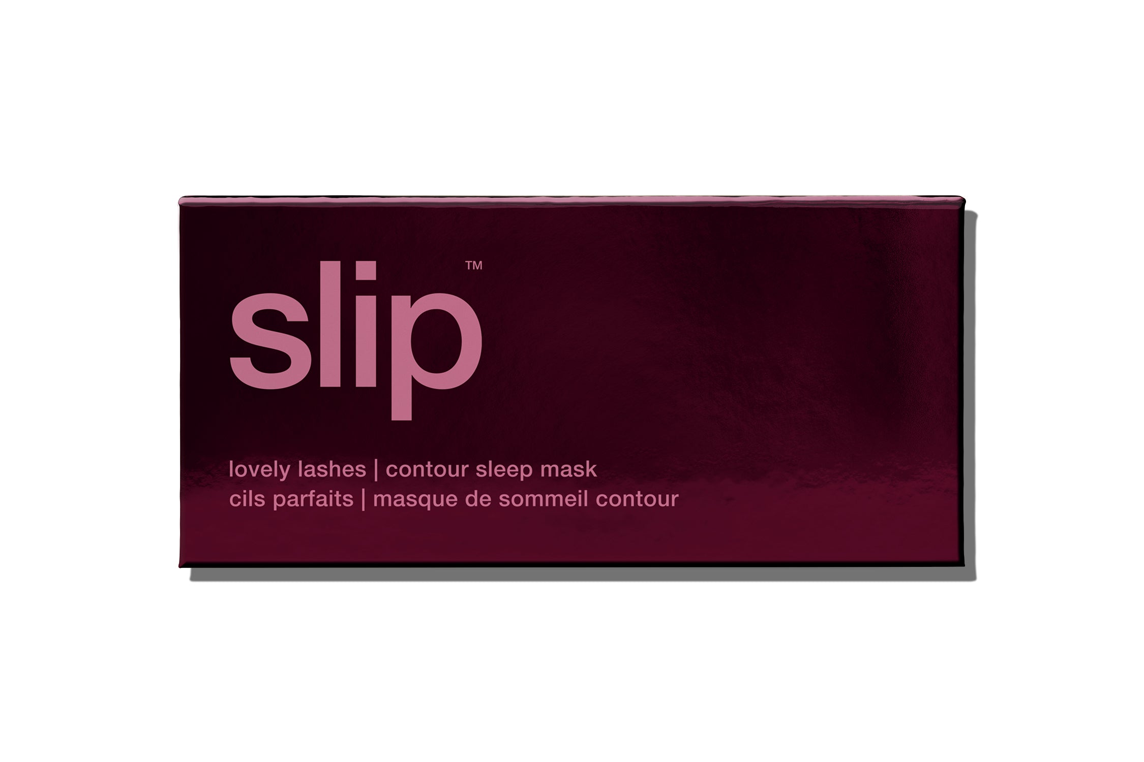 Slip Contour Sleep Mask masque de nuit soie Crimson rouge