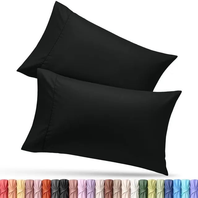 Utopia Bedding Microfiber Taie d’oreiller Queen Blanc Lot 2 microfibre