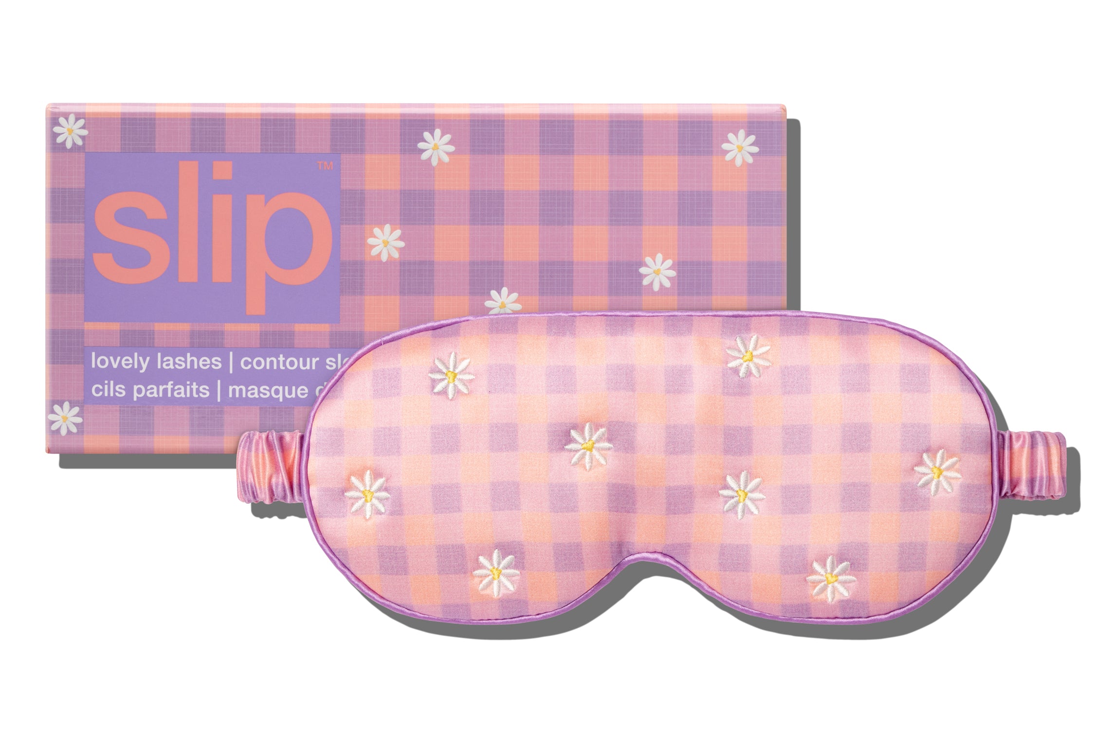 Slip Contour Sleep Mask masque nuit Posie soie brodé