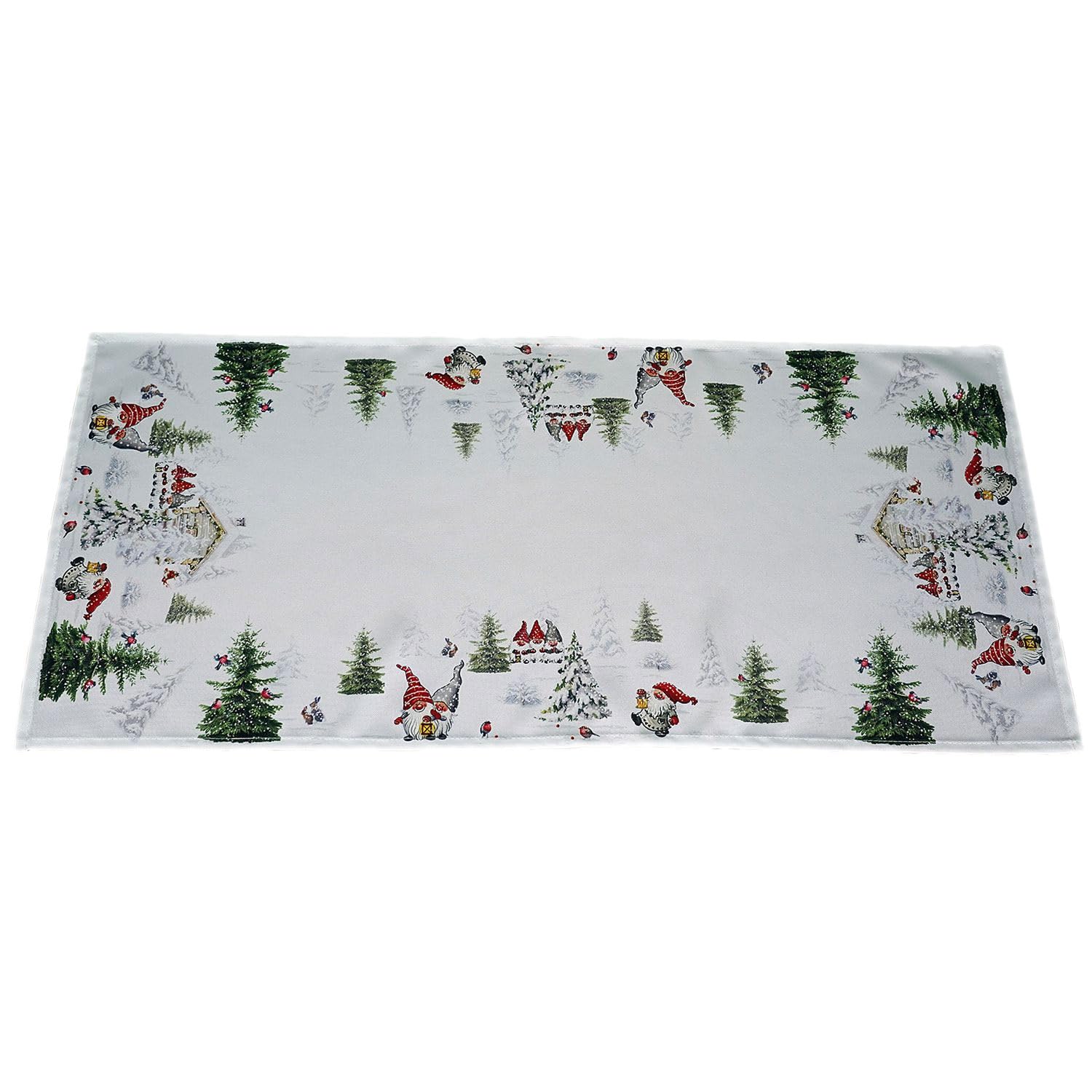 TEXPOT Tischdecken nappe 85x85 lutin neige polyester