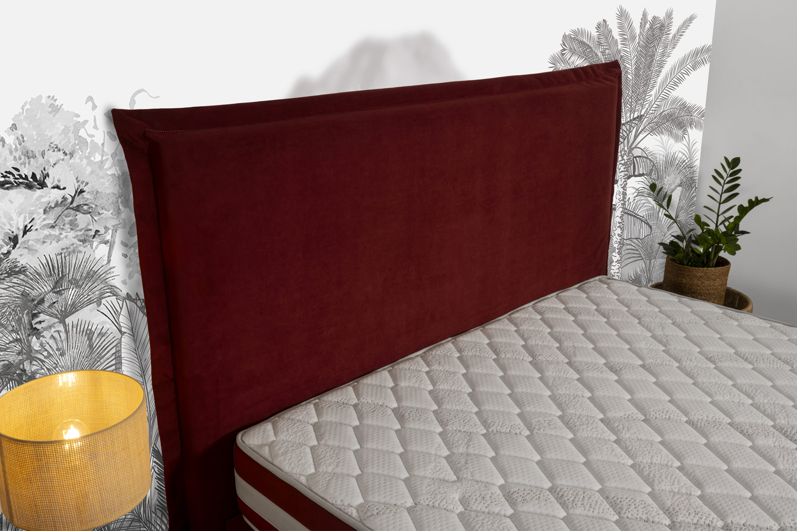 Abadie Balata tête de lit tissu 120 cm housse amovible