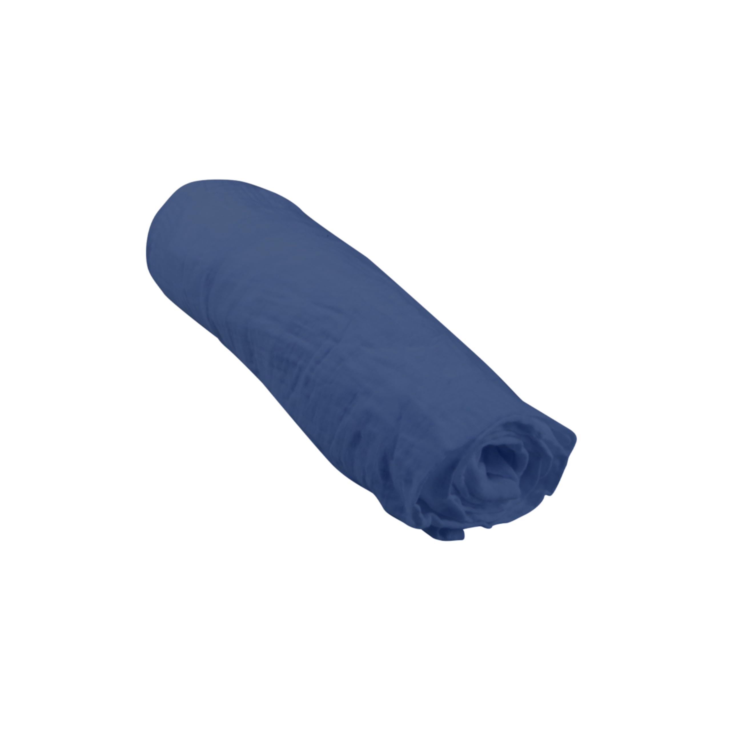 Promo Linge Draps Housse drap-housse bébé 60x120cm bleu coton