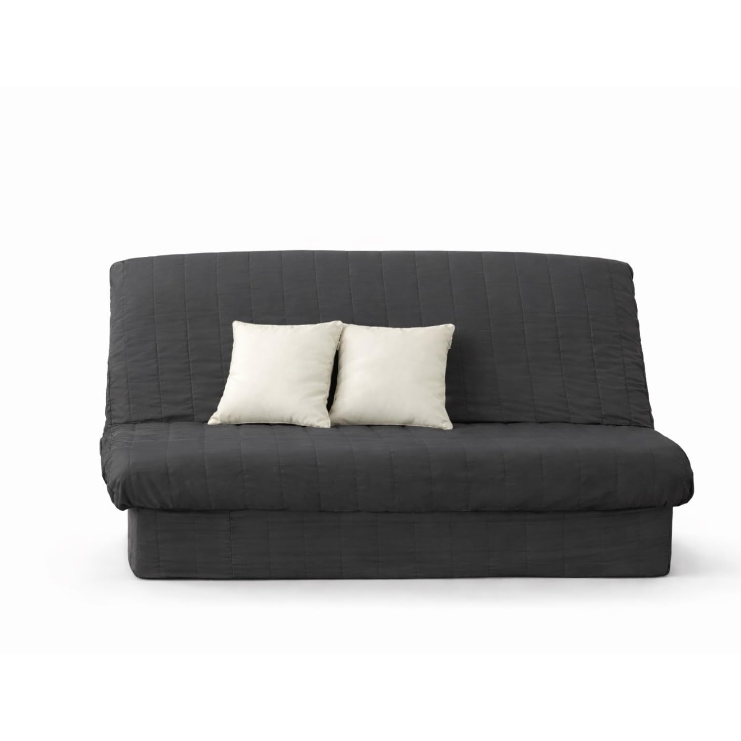 Promo Linge Draps Housse clic-clac matelassée anthracite