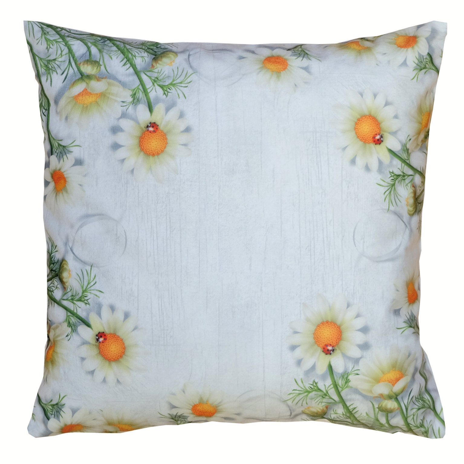 TEXPOT Kissenhüllen housse de coussin 40x40 broderie cercles beige