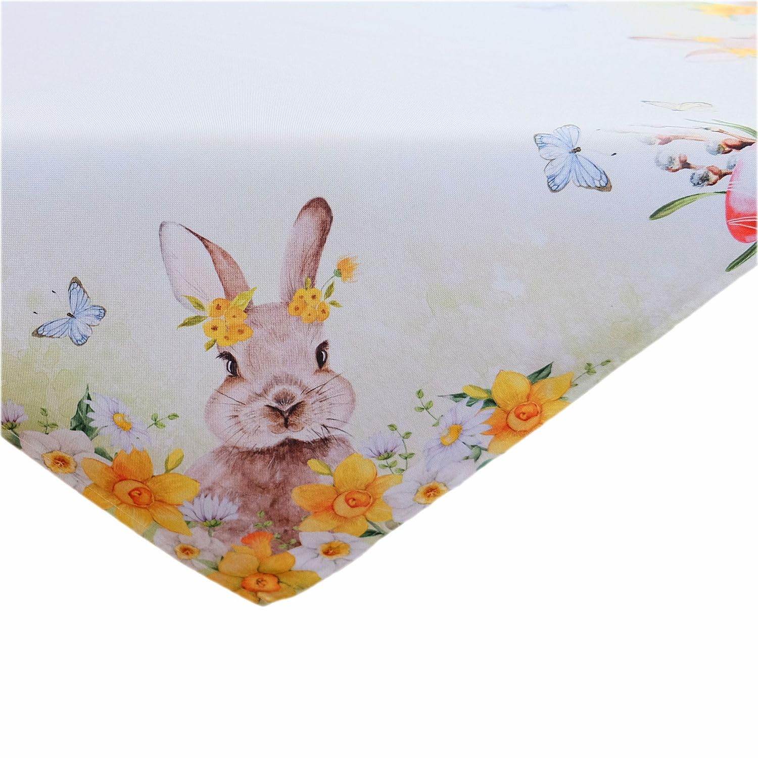 TEXPOT Tischläufer chemin de table lapin Pâques 140x40 polyester