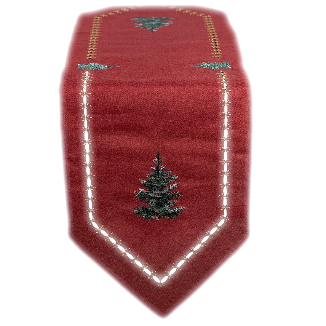 TEXPOT Tischläufer chemin de table 40x140 cm écru sapin Noël