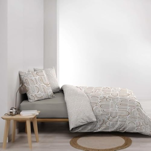Promo Linge Pandoris parure de lit 220x240 cm microfibre imprimée