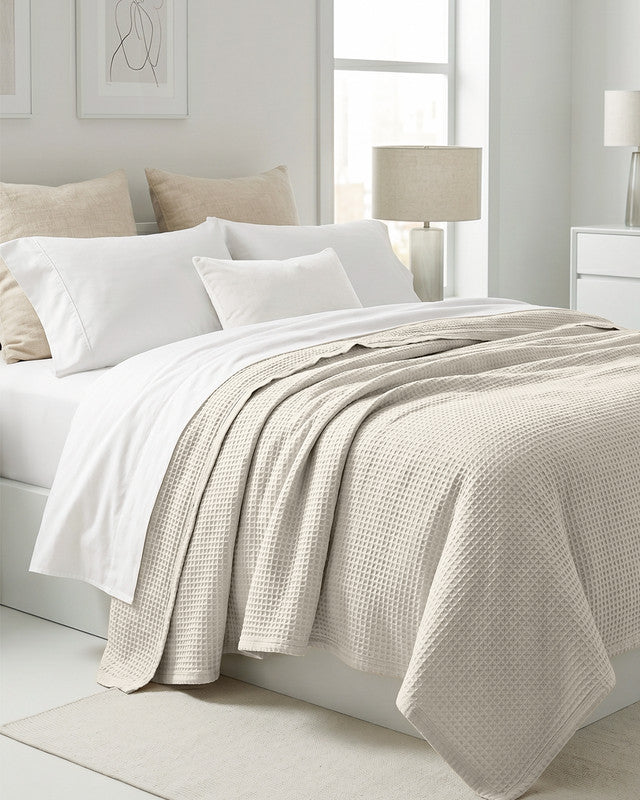 Utopia Bedding Blankets couverture gaufrée Queen kaki