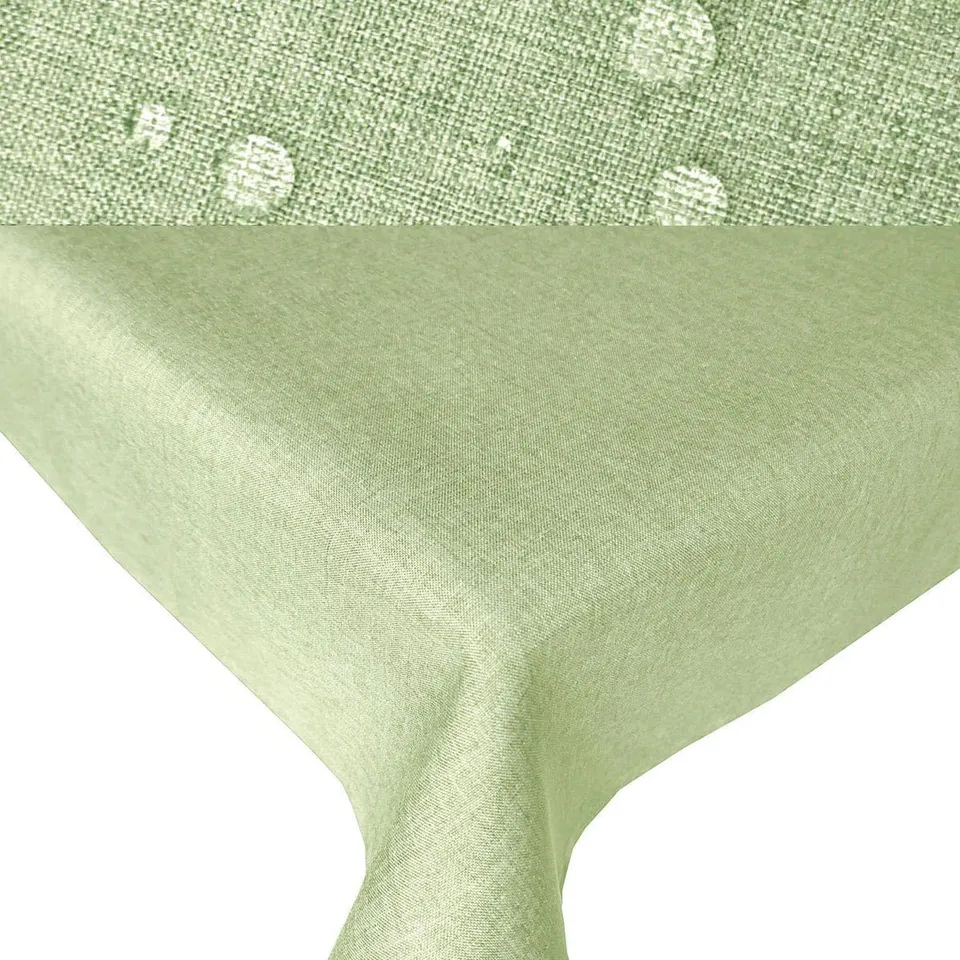 TEXPOT Gartentischdecken nappe jardin lin 130x220 vert clair