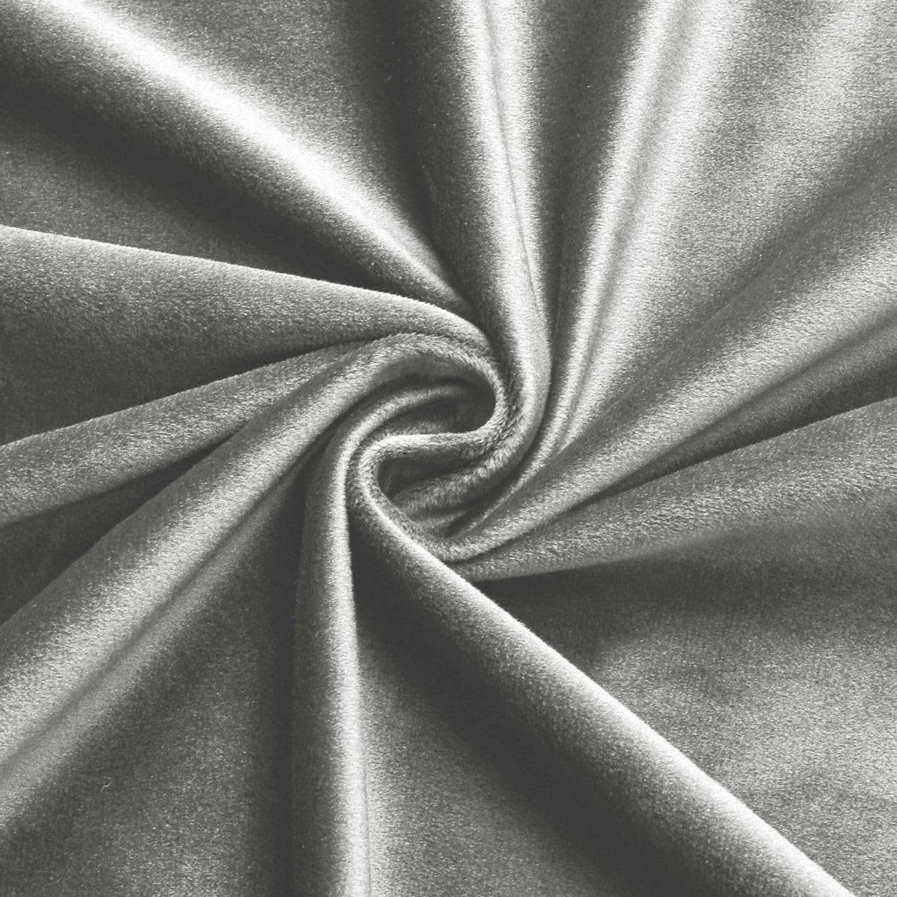 Texpot Vorhänge Rideau velours 140x245 gris clair œillets