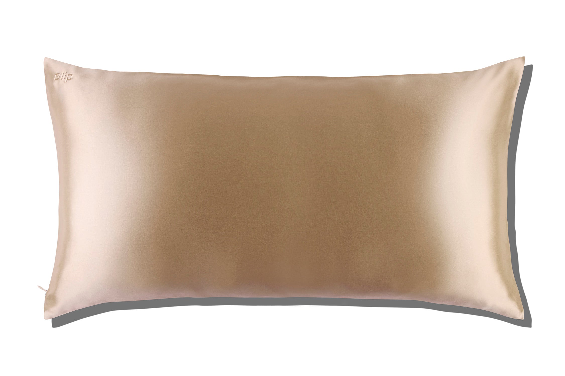 Slip Caramel King Zippered taie d'oreiller soie 51x91