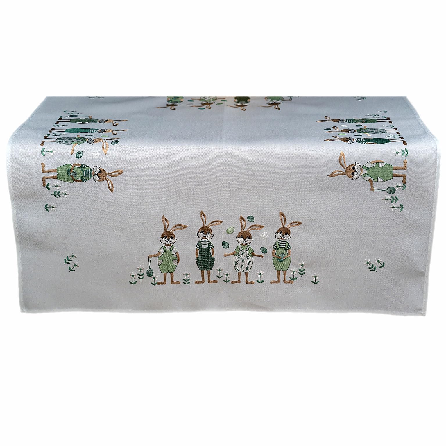 TEXPOT Tischdecken nappe 85 x 85 cm lapin Pâques polyester