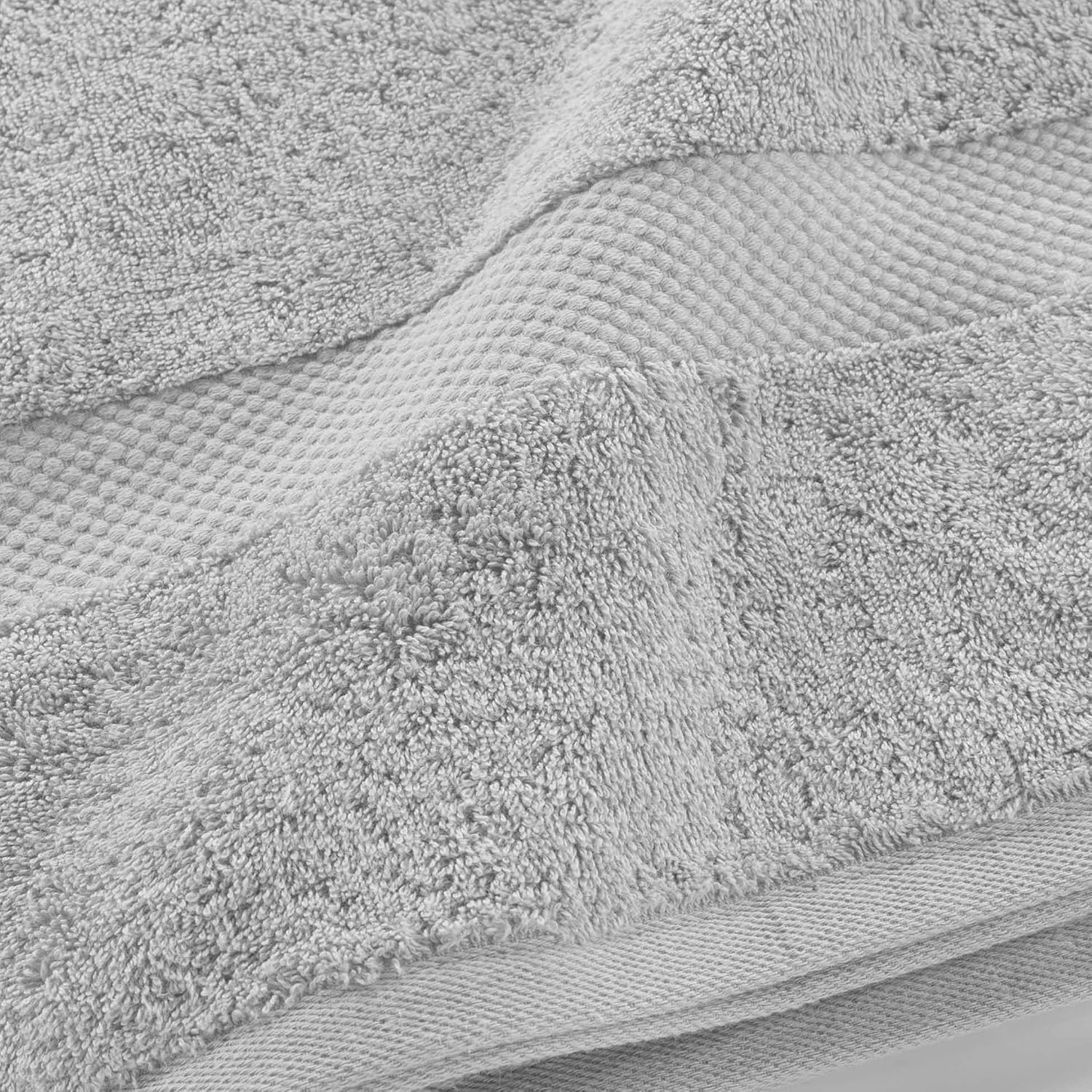 Promo Linge Serviette Toilette 50x90 cm Coton Gris