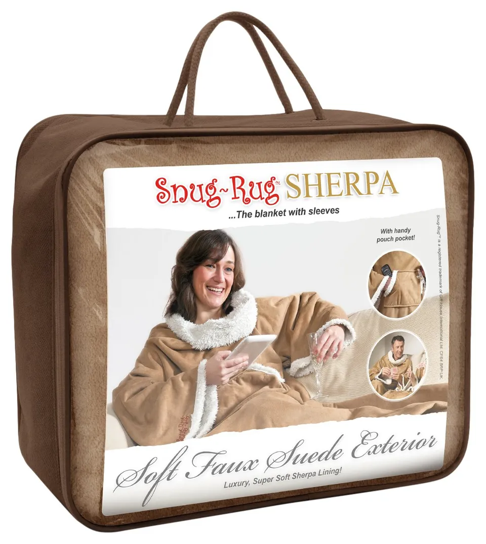 Snug Snug-Rug Sherpa Plaid à manches 152x213cm Polyester