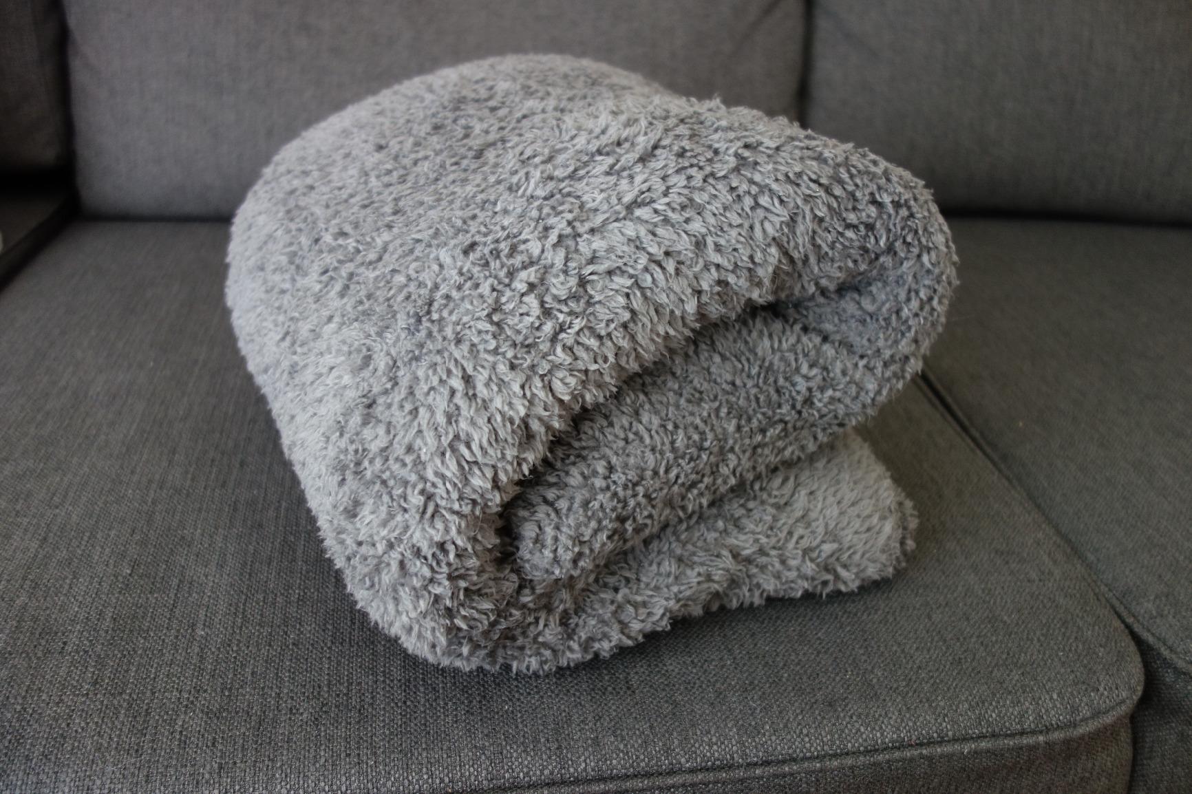 Snug Snug-Rug Sherpa Throw Blanket plaid marron chocolat 127x178