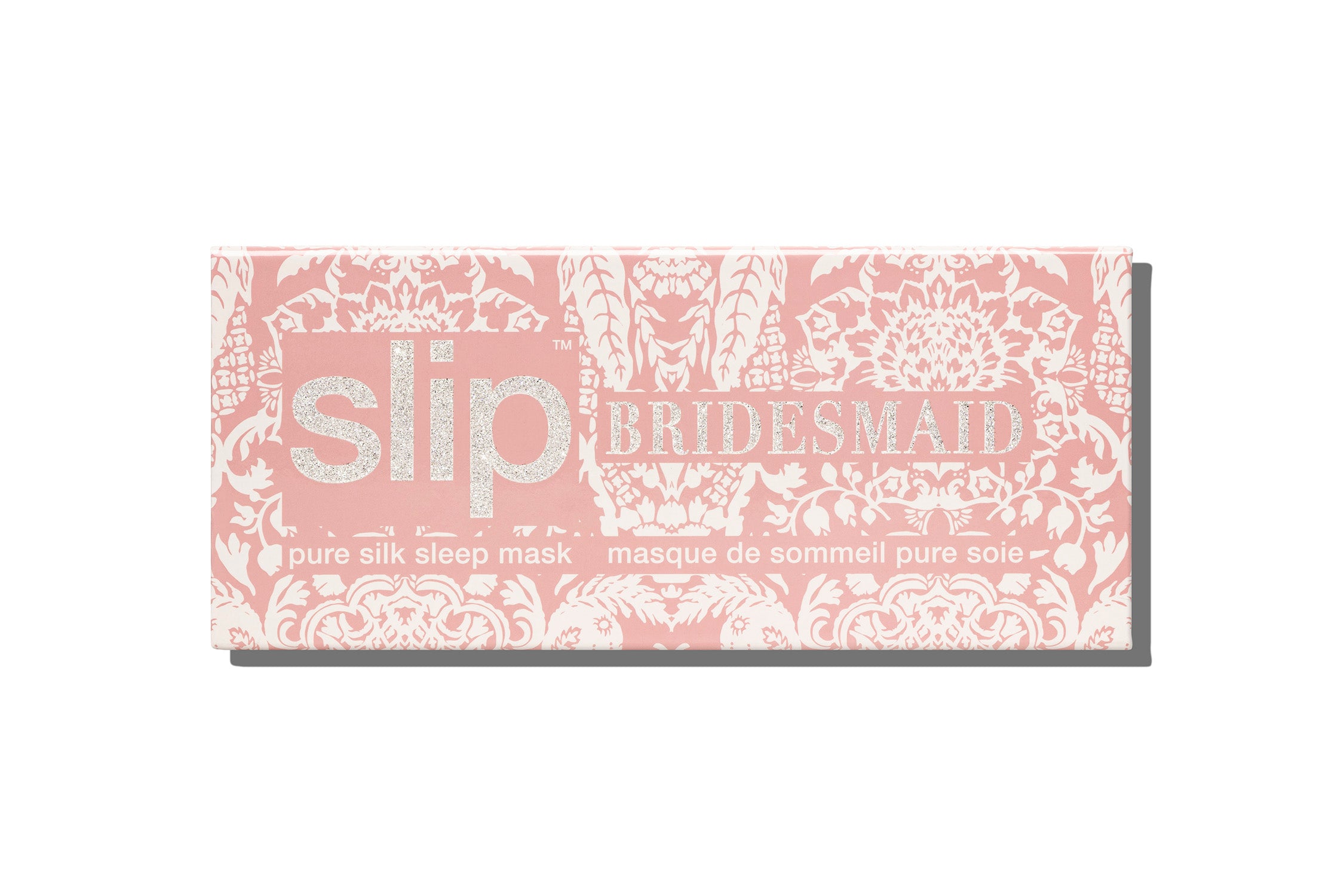 Slip Sleep Mask masque de nuit soie Bridesmaid rose