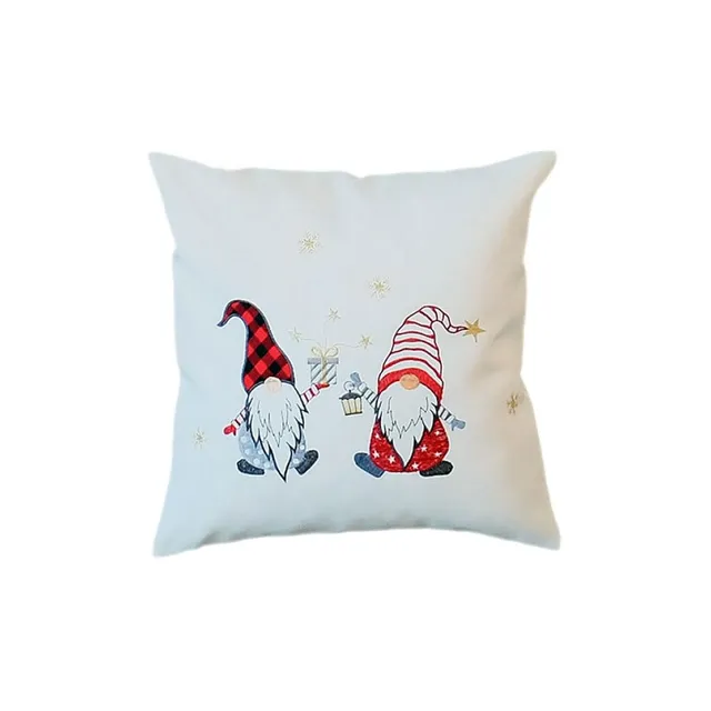TEXPOT Kissenhüllen housse coussin 40x40 cm lutin blanc