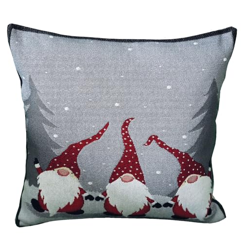 Texpot Kissenhüllen housse coussin 40x40 cm lutin sapin