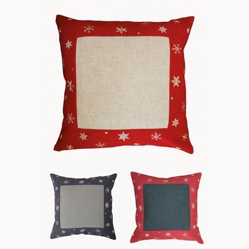 TEXPOT Étoiles Dorées 40x40 housse de coussin beige Noël
