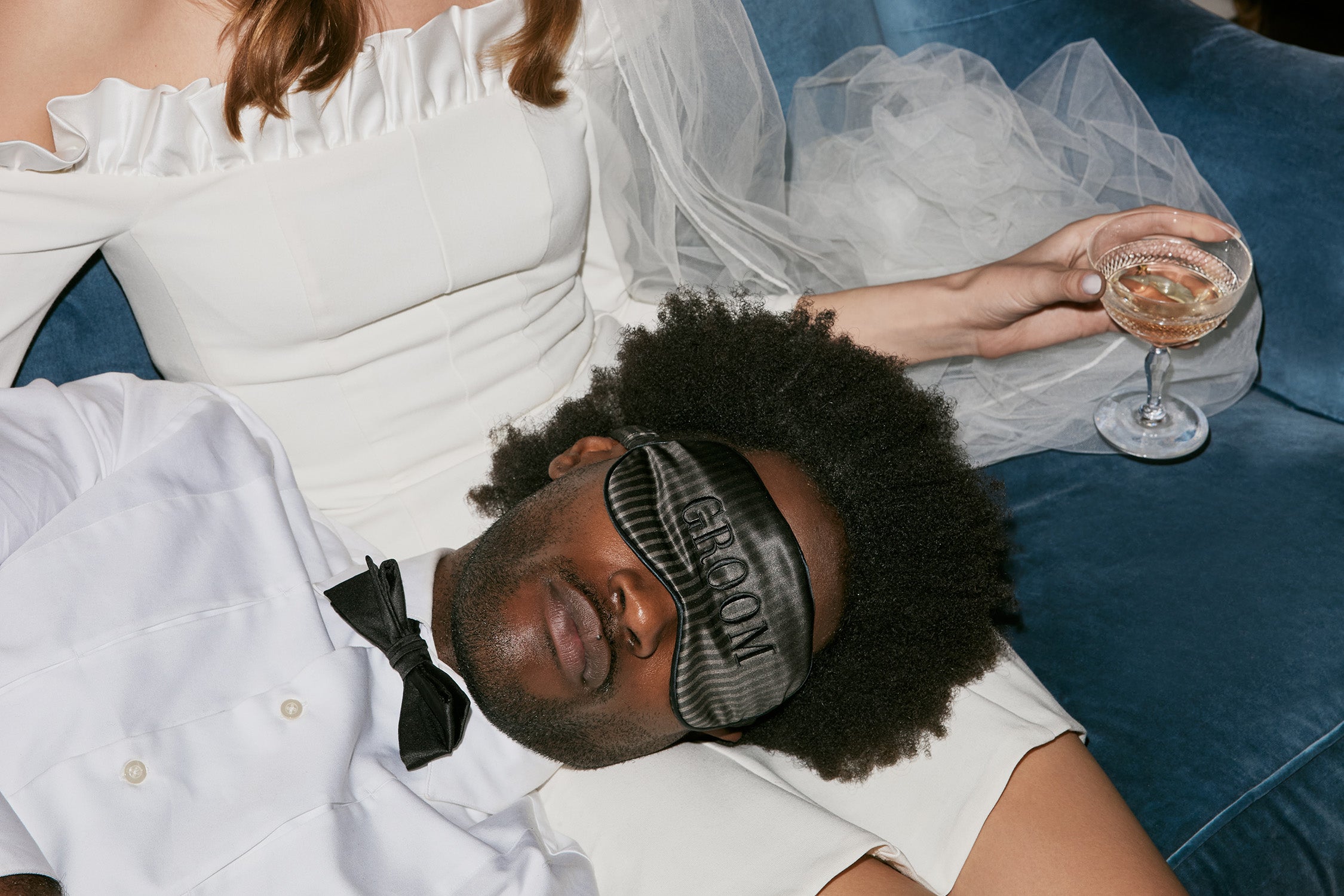 Slip Sleep Mask masque de nuit soie Groom noir