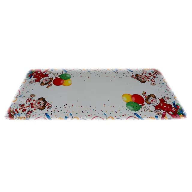 TEXPOT Tischdecken nappe clowns blanc 85x85 polyester